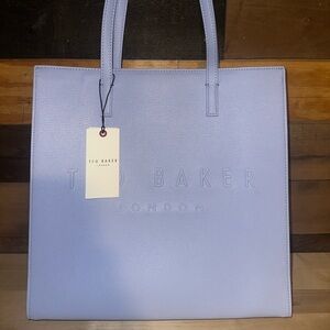 Ted Baker Light Lavender Saffiano Leather Tote